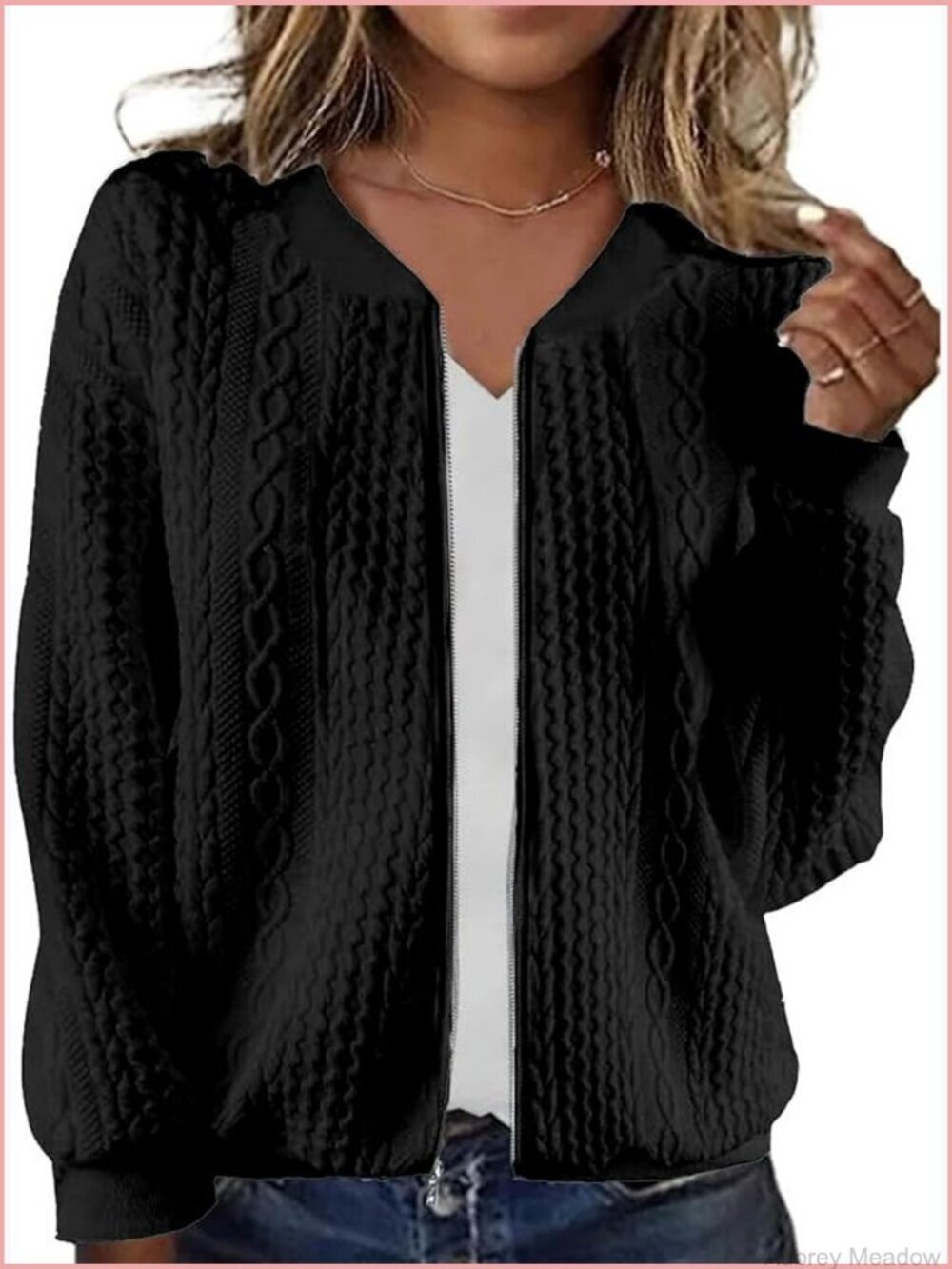 Zip Up Sweatshirt Cardigan Crop Jacket Oversized Streetwear Winter Outerwear